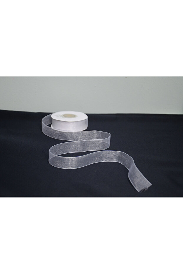 White Organza Ribbon Roll 20 mm X 25 Yards – Decorative Gift Wrap and Ornament Ribbon