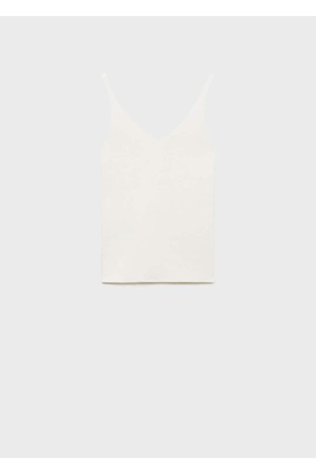 V yaka triko bluz - 3