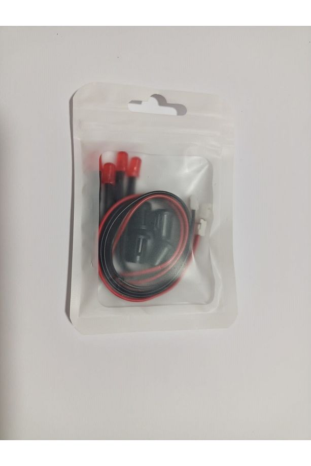 Araç kapı kolu için 4 adet 5mm KIRMIZI Renk Led. 4 adet montaj yuvası ile birlikte - 1
