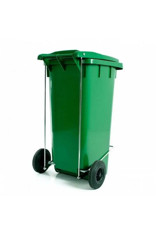 Sy-6507 Pedallı Tekerlekli Kapaklı Plastik Çöp Konteyneri 120 Lt - 2