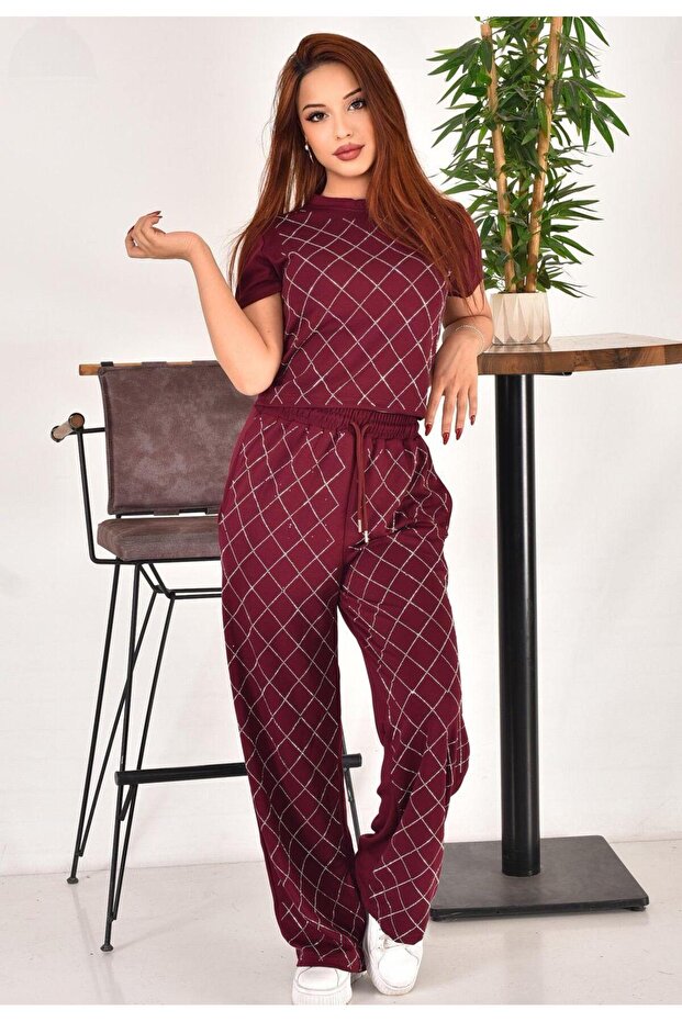 بدلة مزدوجة مريحة من حجر البقلاوة - 4