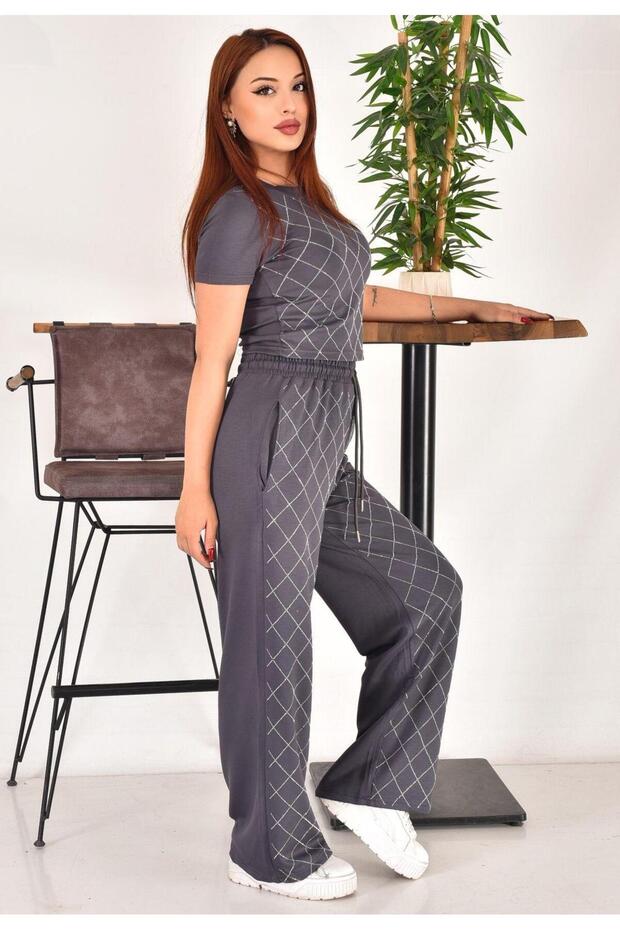 بدلة مزدوجة مريحة من حجر البقلاوة - 2