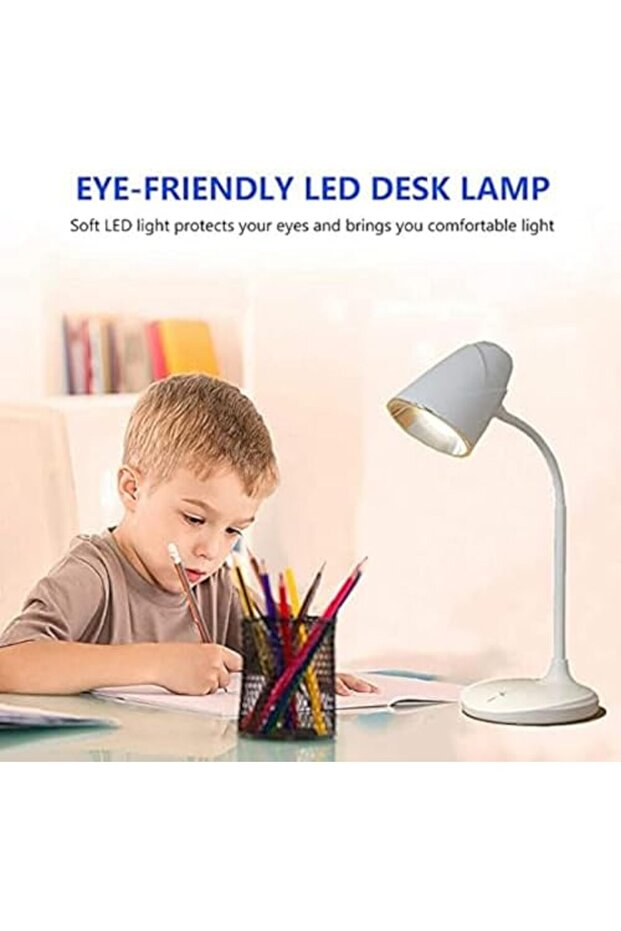 Led Reading Lamp With Touch Control, 16 Smd Leds, 3 Brightness Modes, Usb Rechargeable Desk Light, F - 7