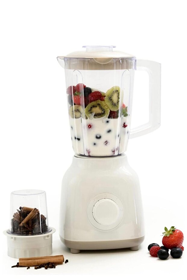 2 in 1 Juicer Blender Set, 650W, 1.6L Jar, 2-Speed, SS Blades, Grinder & Chopper, Unbreakable Jars - 1