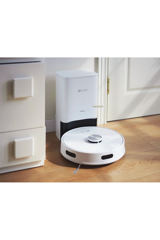 RE5 Plus Akıllı ve Paspaslı Robot Süpürge Otomatik Çöp Boşaltma ve Şarj, Halı Algılama - 3