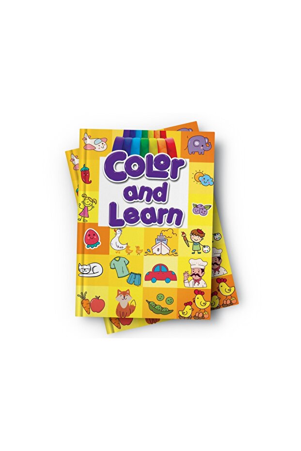 كتاب لون وتعلم - تعليمي ترفيهي Color & learn Book