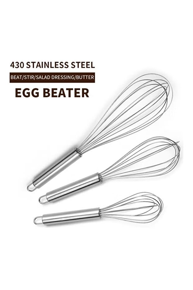 Manual Egg Beater Silver - 5