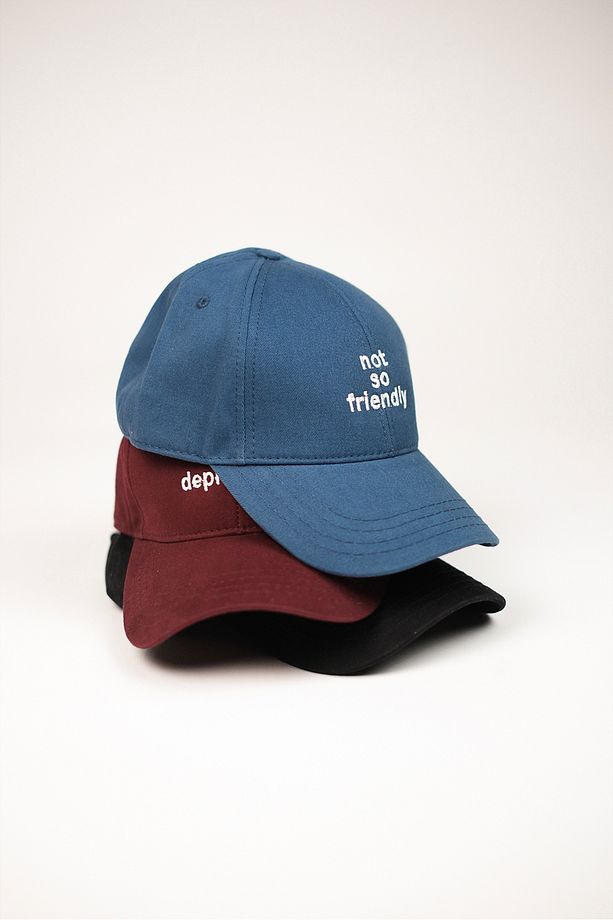 Not So Friendly Mavi Unisex Baseball Cap Şapka - 6