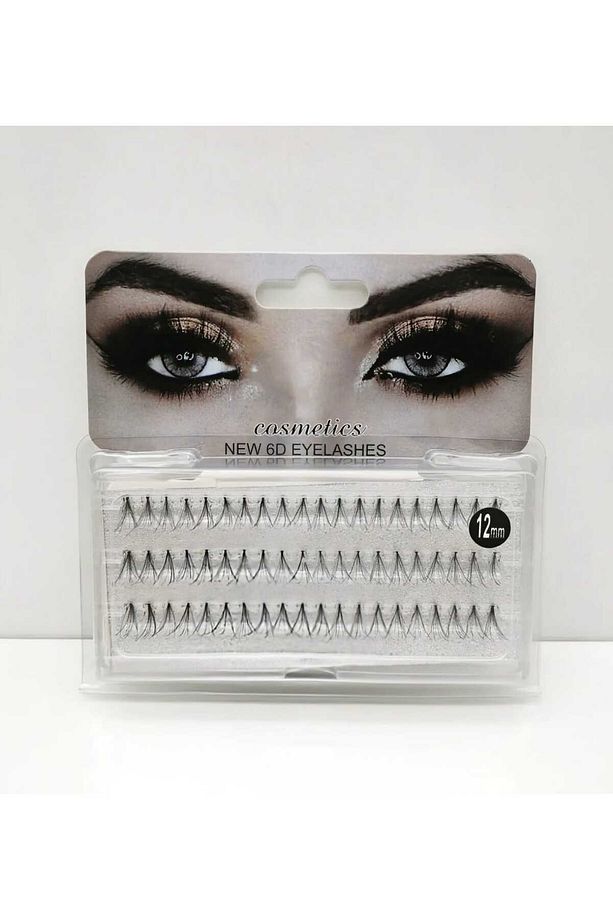 2 li Set Tekli Takma Kirpik Demet Takma Kirpik Gerçek Kıl 12 Mm + 1 Adet Takma Kirpik Yapıştırıcısı - 2