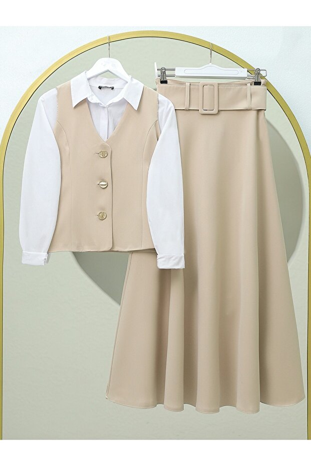 سترة مبطنة بأزرار - 1