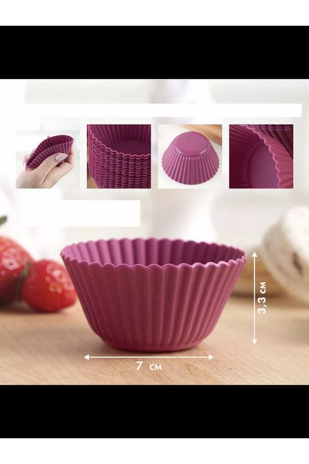Silikon Muffin Kalıbı - Sürekli Kullanım Muffin Kek Kalıbı 18 ADET 721704 - 3