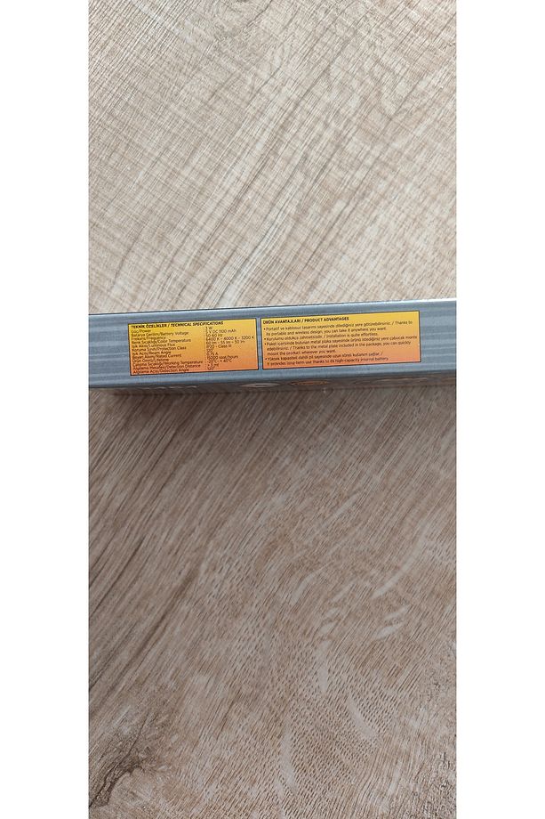 Sensörlü USB Şarjlı Dimlenebilir 3 Renk Modlu mıknatıslı Gardolap Mutfak Tezgahüstü led lamba - 7