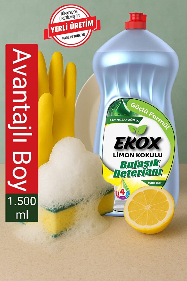 EKOX 1.500 ml sıvı bulaşık deterjanı