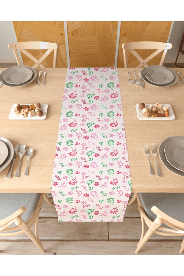 Flower Bohemian Patterned Special Design Runner Digital Printed Decorative Tablecloth Modern Home Decoration