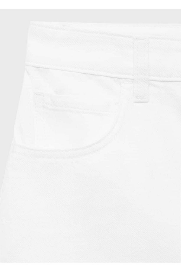 Yüksek Belli Bermuda Denim Şort - 6