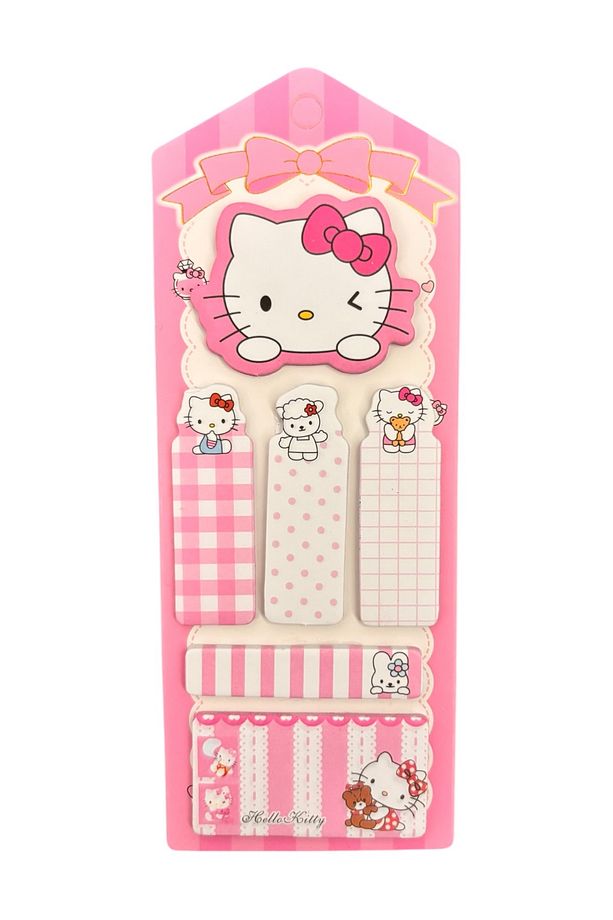 Hello Kitty Figürlü Sevimli Postit Yapışkanlı Not Seti Sanrio Postit - 2