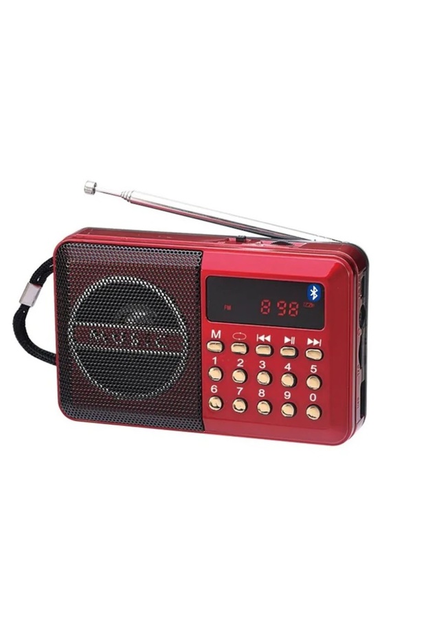 Radio with Rechargeable Battery, Bluetooth, TF/USB Mp3 Player, FM Radio, LED Display - 1
