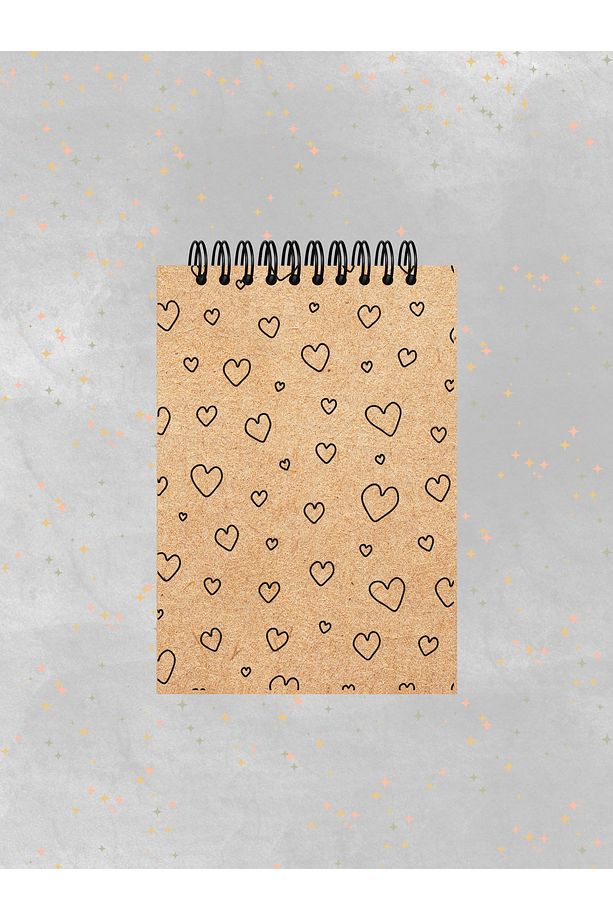 4'lü Defter Set 10 X 13,5 Cm Kareli Defter Kraft Kapak Spiralli Defter Notebook - 3