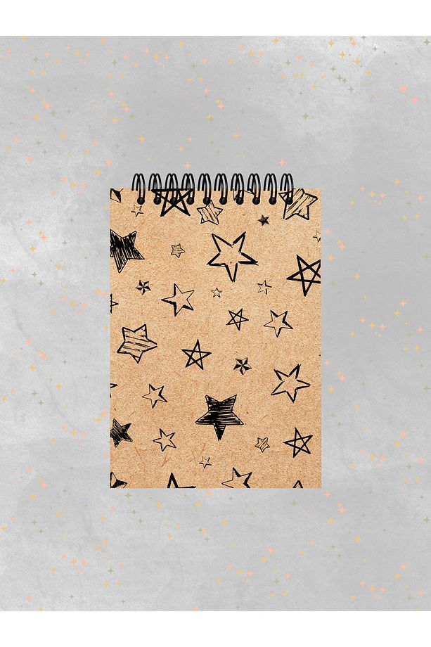 4'lü Defter Set 10 X 13,5 Cm Kareli Defter Kraft Kapak Spiralli Defter Notebook - 4