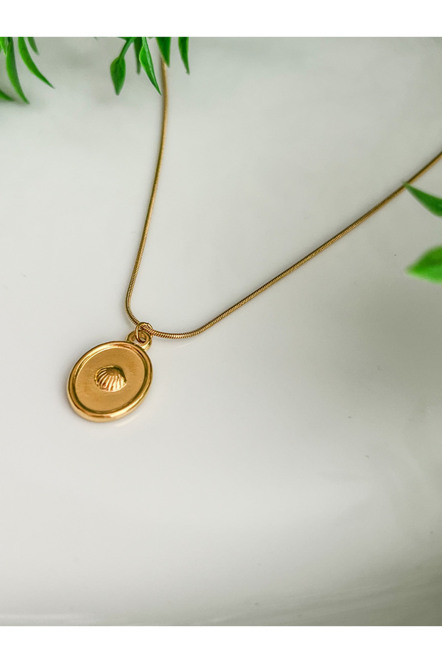 Steel 1.2 Gold Snake Chain Oyster Stylish Women's Necklace