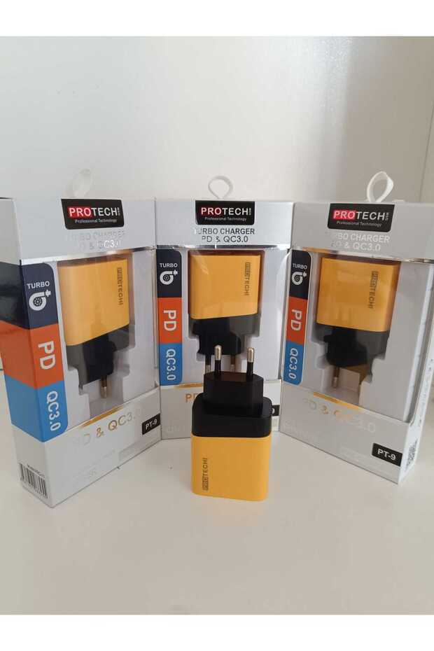 Protech Usb/Type c Çift Girişli Şarj Başlığı - 4