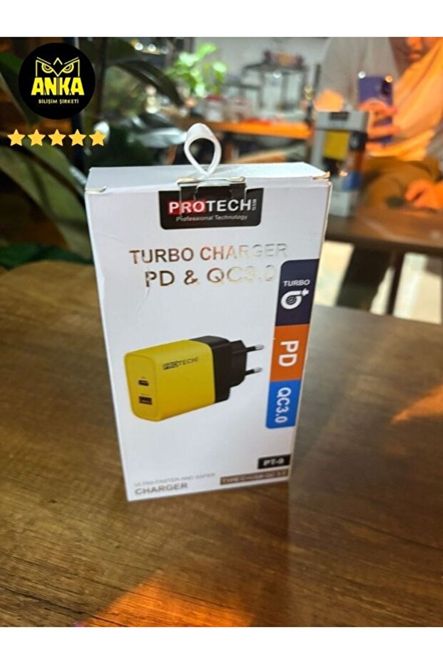 Protech Usb/Type c Çift Girişli Şarj Başlığı - 2