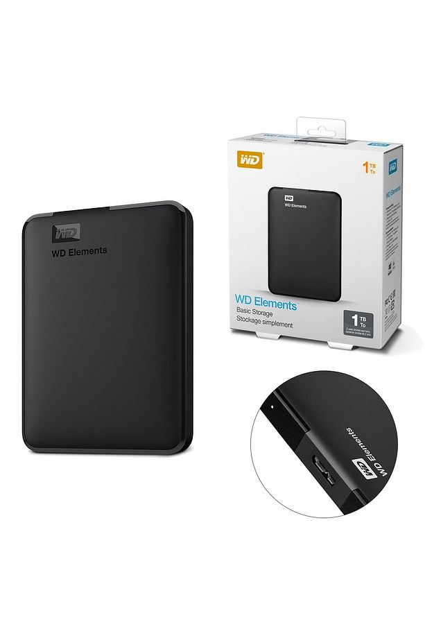 1 TB western digital elements TAŞINABİLİR HARDDSİK - 1