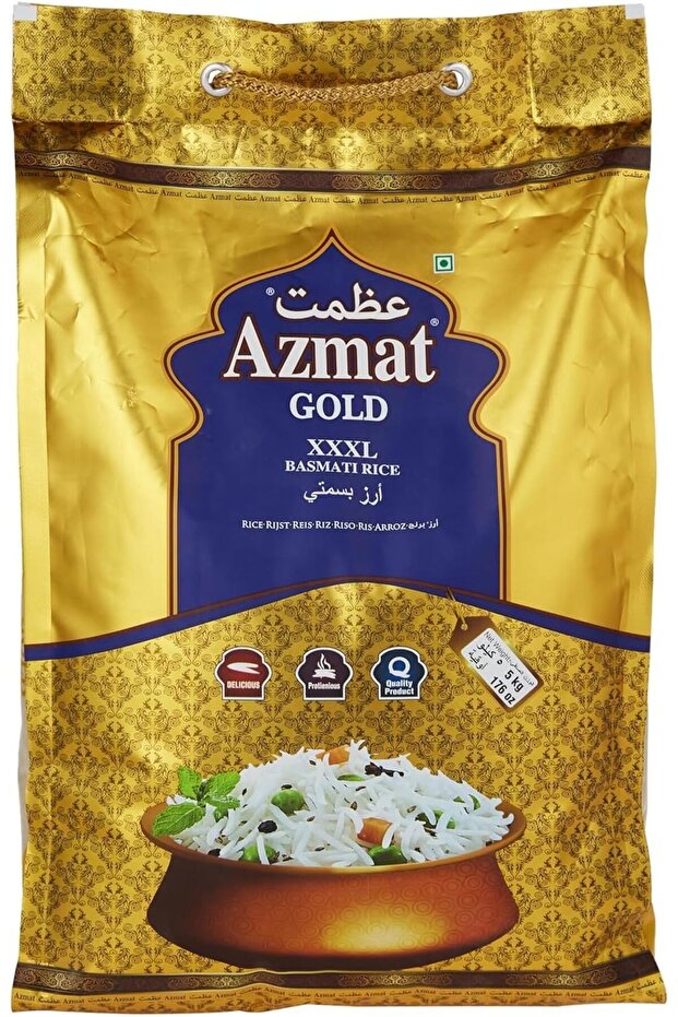 Gold Steam Basmati Rice Xxxl - 5 Kg Pack