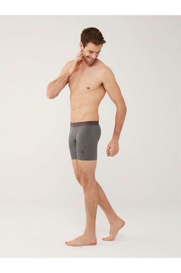 U.S. Polo Assn. Erkek 3'lü Uzun Paça Pamuklu Ve Kutulu Boxer - Çoklu Renk - SREIA80R45F4T - 7
