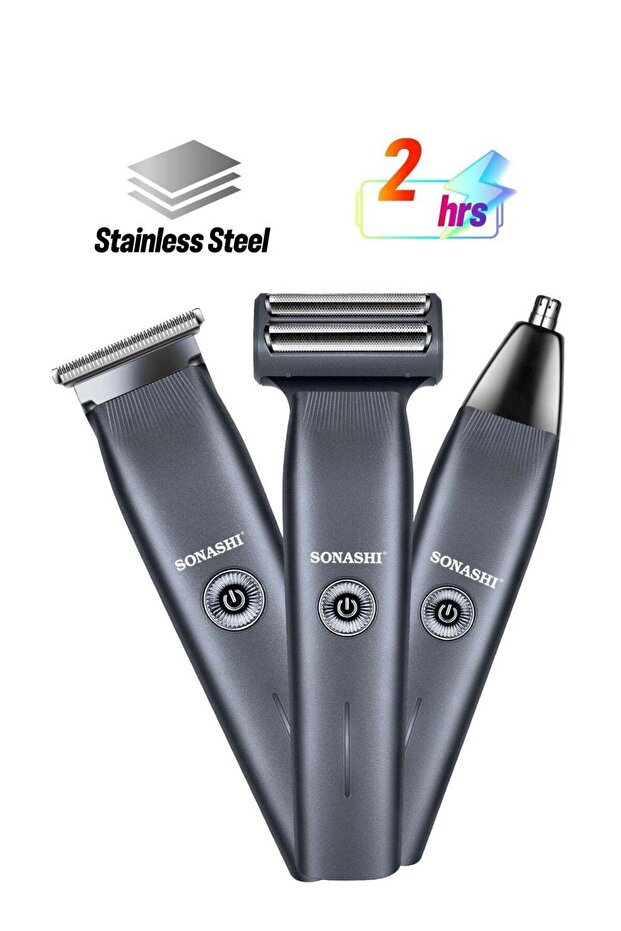 6-in-1 Rechargeable Hair Clipper Set Trimmer Shaver Nose Trimmer