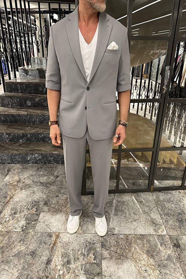 KAPRİ KOL OVERSİZE TAKIM ELBİSE - 3