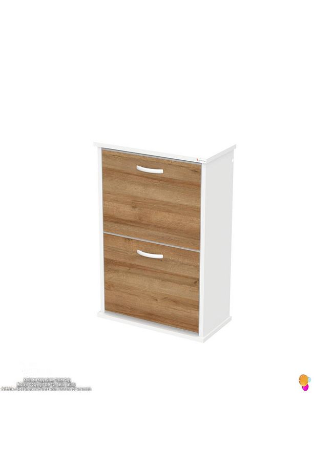 Umay Asma Kapı Önü 52x78x25,5 Cm’lik 2 Düşer Kapak 4 Göz Bölmeli Ayakkabılık - 6