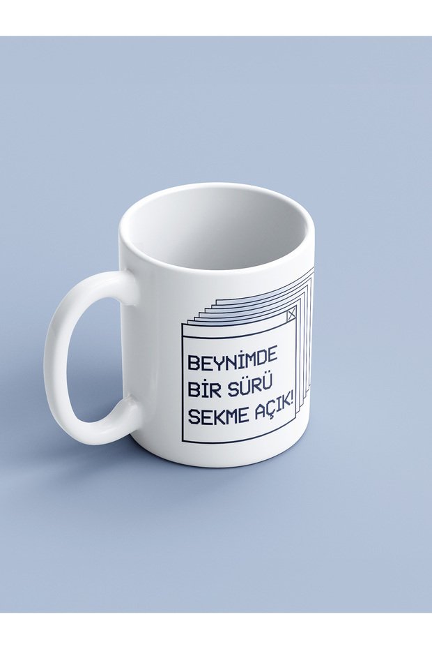 A Bunch of Tabs in My Brain Open Printed Mug - 4