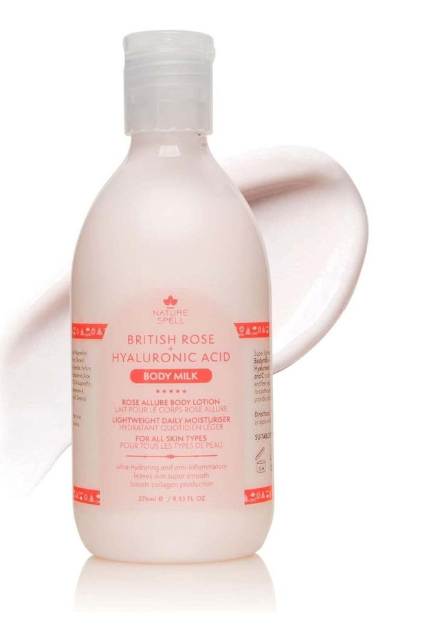 British Rose & Hyaluronic Acid Body Milk 276ml – Hydrating & Nourishing