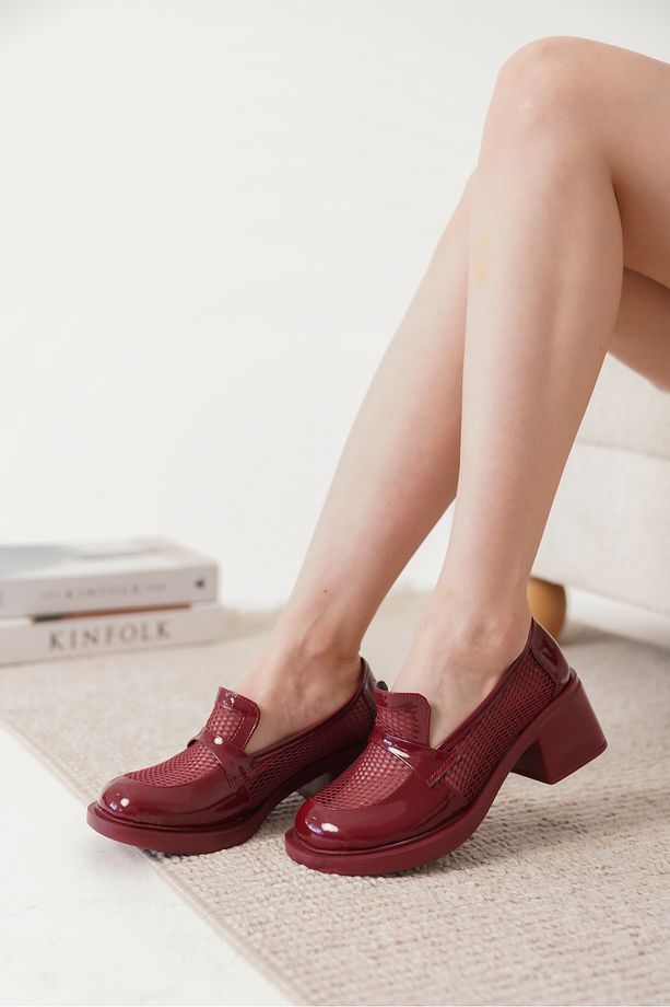 İNT 7222 FİLELİ KALIN TOPUKLU LOAFER - 1