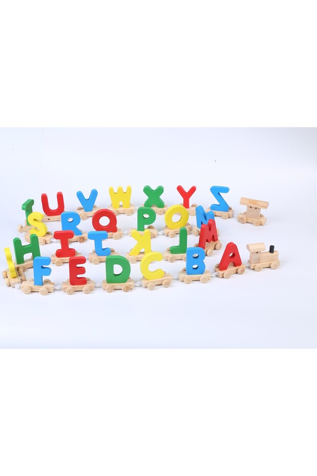 - Wooden Alphabets Train Educational Toy