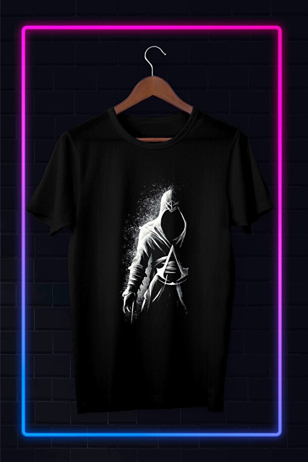 Black -unisex -assassin Cred-illustration Drawing-