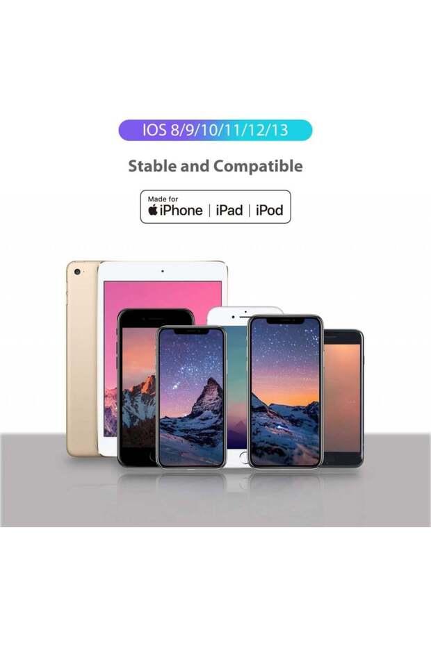 Fast Charging Cable, Compatible with iPhone, 2m - 3