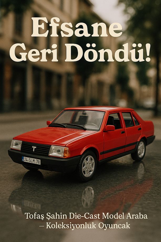 Efsane Drift Tofaş Şahin RC Araba - Uzaktan Kumandalı, Hızlı ve Gerçekçi Sürüş Keyfi Kırmızı - 1