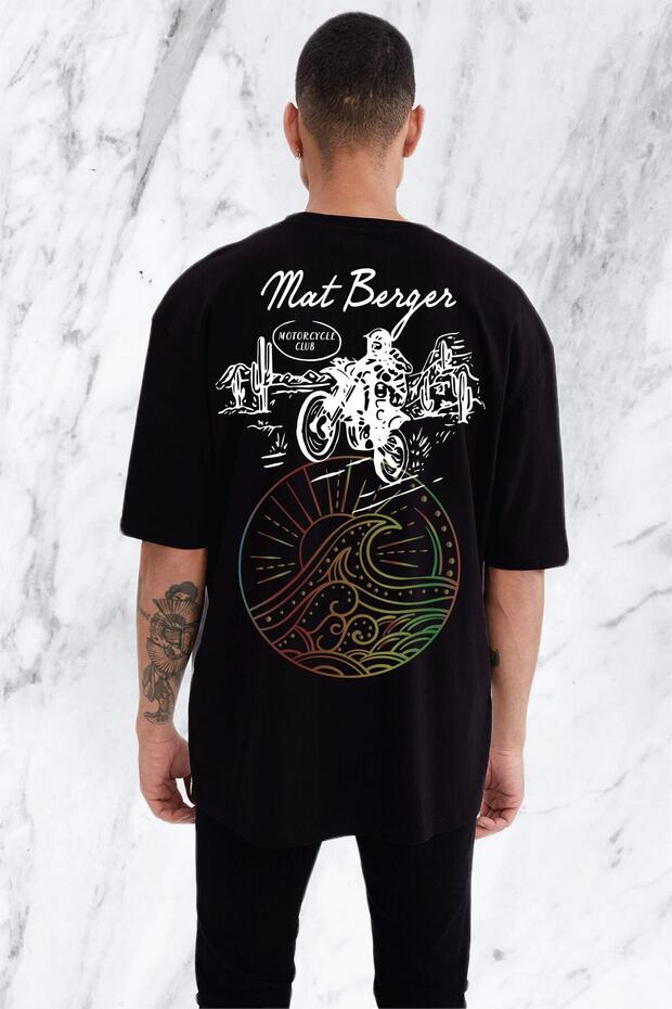 Oversize Men's Biker Tshirt