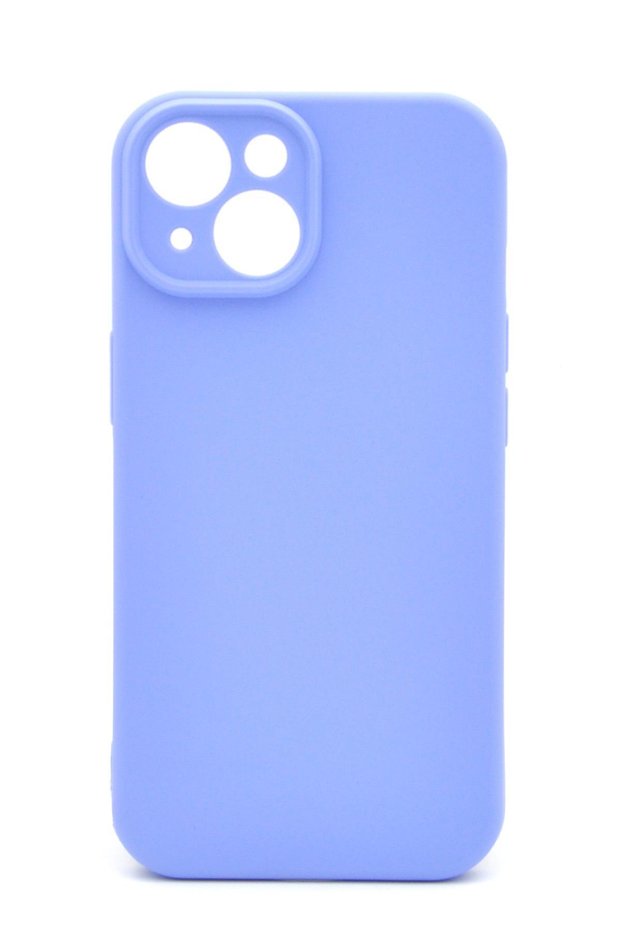iPhone 13 Compatible Solid Color Flexible Soft Silicone Case Rubber Light Purple