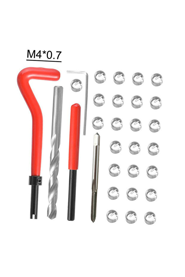 M4x0.7 30pcs 20pcs/30pcs Metric Thread Repair Insert Kit M3 M4 M7 M9 M11 Helicoil Car Pro Coil Tool