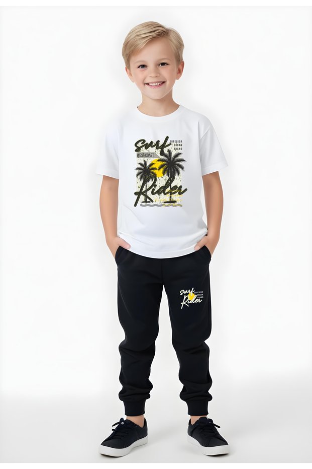 Boy's Seasonal Surf Rider Printed Bottom Suit