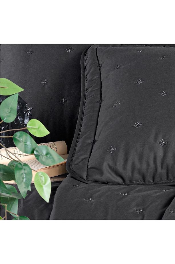 Clasy Microfiber Nakışlı Çift Kişilik Yatak Örtüsü Seti Aspendos - 3