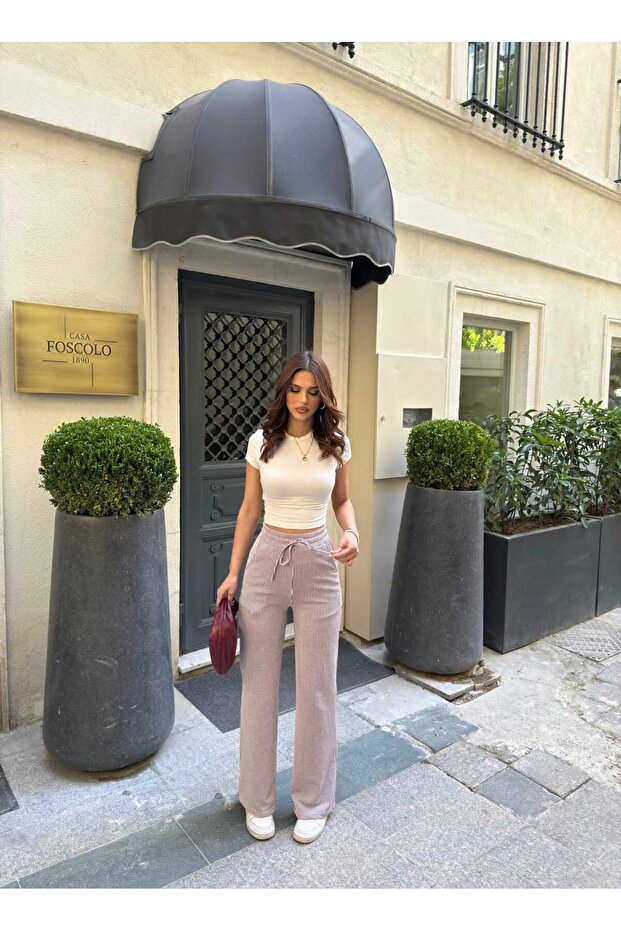 Stripe Patterned Trousers - 1