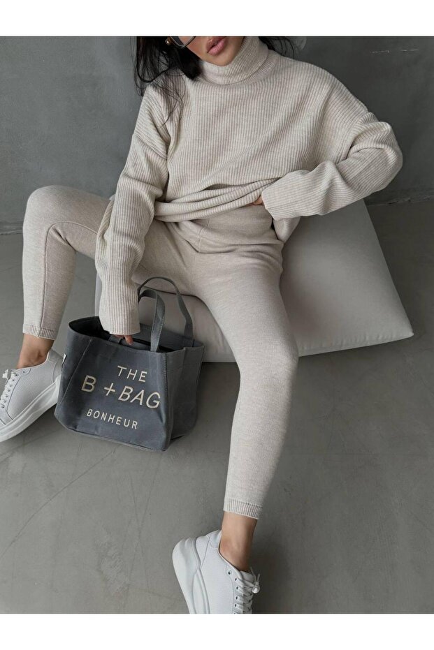 Dgn's Sportswear- 2-Piece Women's Sweater-Pants Suit