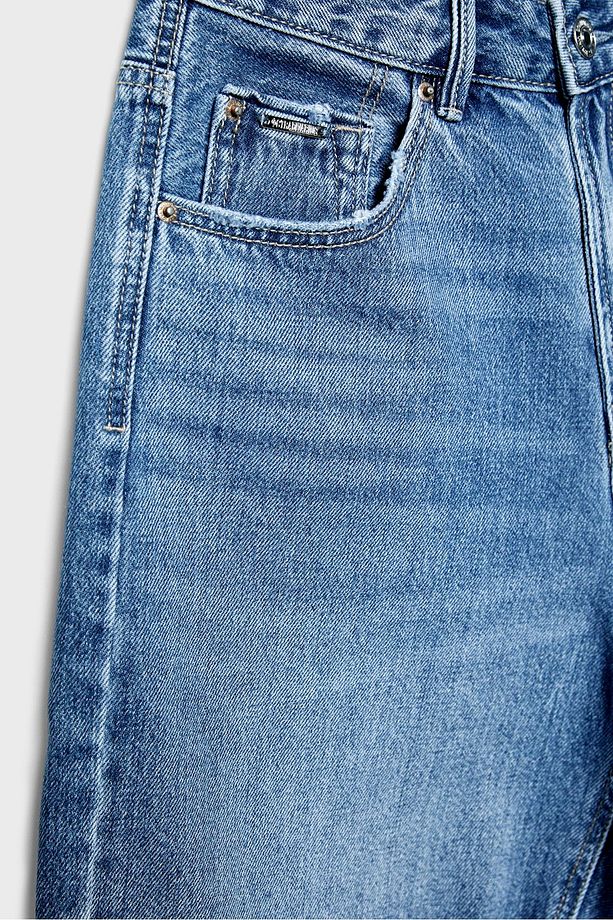 Uzun Denim Şort - 7