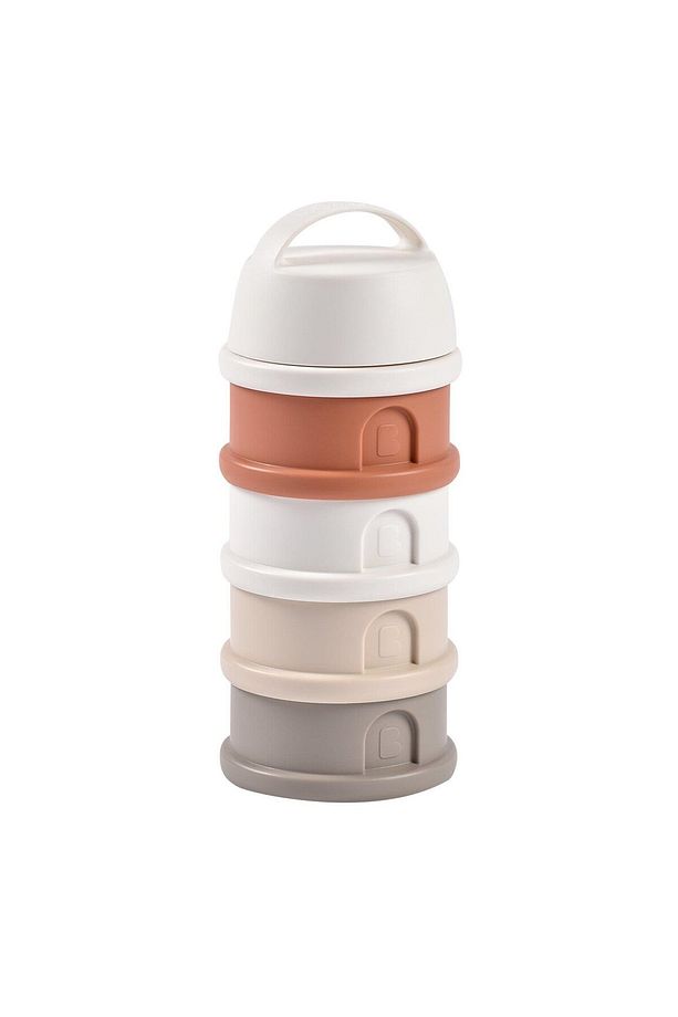 4 Katmanlı Süt Tozu Kutusu ve Atıştırmalık Kabı (Cotton white/Terracotta) - 5