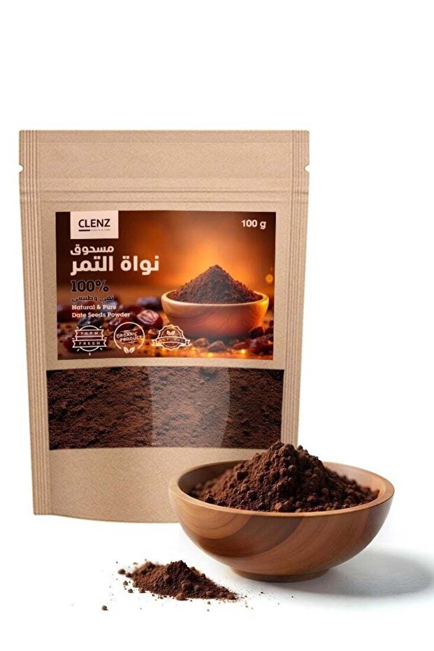 مسحوق بذور التمر ونقي 100% - 100 غرام