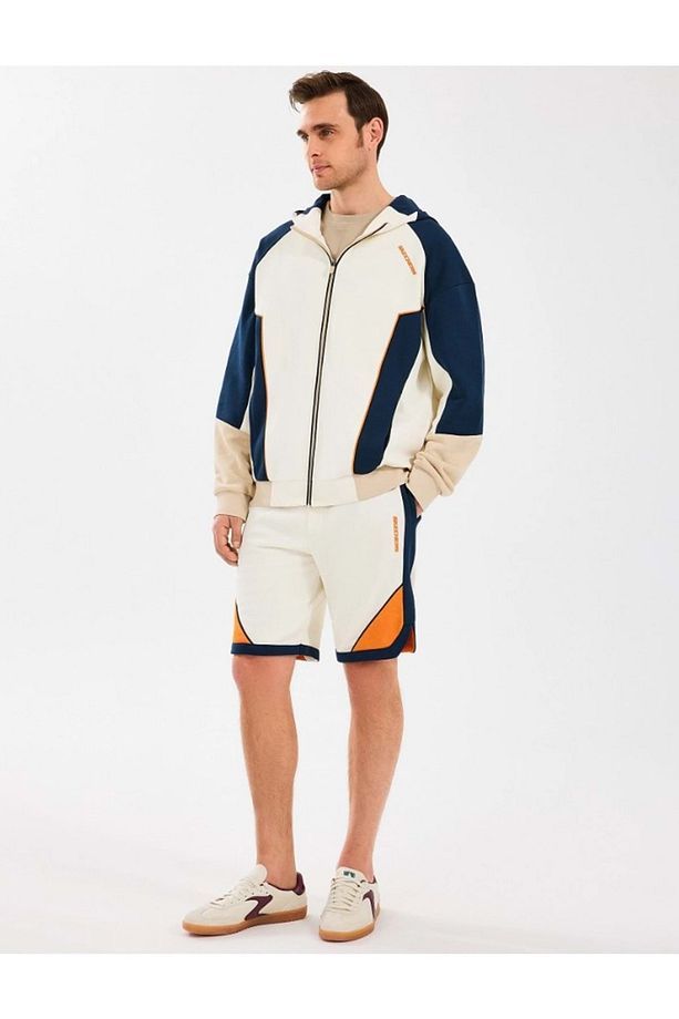 M Diagonal Lw Fleece Sweat Short S2510040 Erkek Şort Bej - 3
